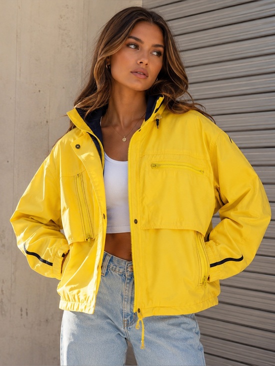 London Fog Jackets & Blazers - Vintage London Fog Yellow Sailing Jacket Nautical Rain Windbreaker S